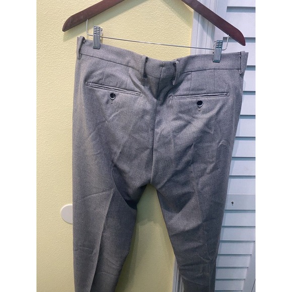 Gold Sel NWT Gutteridge Dal Italy Mens 3 Bttn 54 Cashmere Blend Gray Slacks 38 - Picture 15 of 16